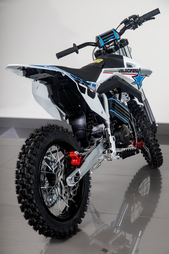 Детский электромотоцикл Velocifero KIDS BIKE 14-12 (1000W) - Blue
