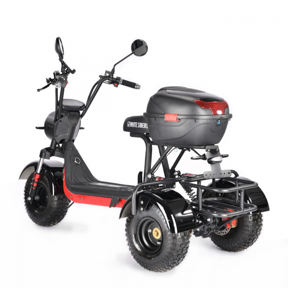 Электротрицикл WHITE SIBERIA TRIKE MINI BLACK 1500W