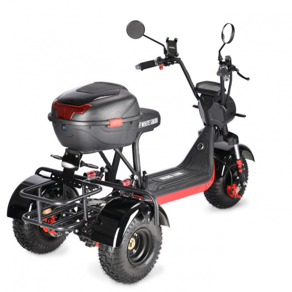 Электротрицикл WHITE SIBERIA TRIKE MINI BLACK 1500W