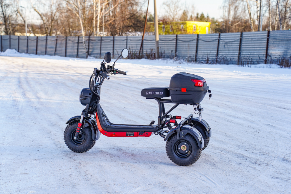 Электротрицикл WHITE SIBERIA TRIKE MINI BLACK 1500W