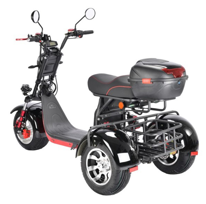 Электротрицикл WHITE SIBERIA PRO TRIKE 3000W BLACK